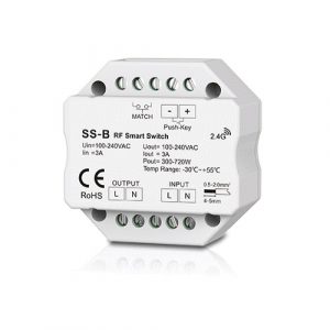 SS-B Smart Switch, 100-240V, 1x 3A, Push-Key | HS083090