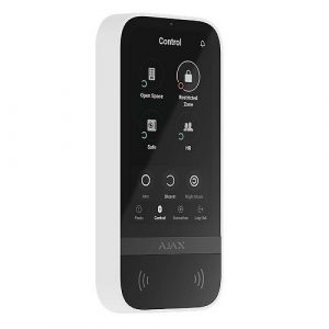 Ajax Wireless keypad with touch screen (White) (KEYPADTOUCHW)