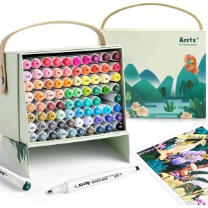 Double-sided Marker Pens ARRTX Alp, 80 Colours | LC302192