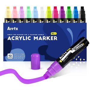 Acrylic Marker Pens ARRTX, 12 Colours | LC303274
