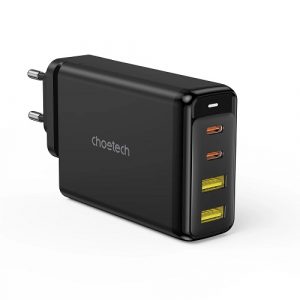 Charger CHOETECH GaN 2x USB Type-C, 2x USB Type-A: 140W, PD3.1, QC3.0 | PD6005