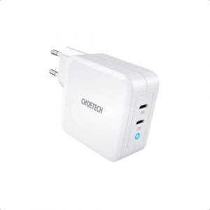Charger CHOETECH GaN 2xUSB Type-C: 100W, PD | PD6008