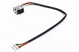 Power jack with cable, HP DV6 Series (PJ340279)