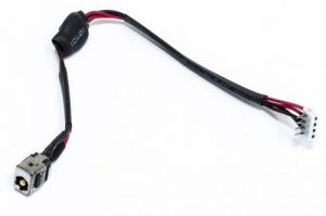 Power Jack With Cable, TOSHIBA Satellite A500, L455, L455D, L455D, L555, L555D | PJ340286