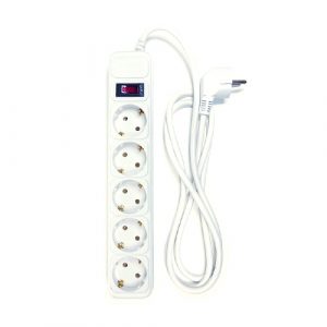 Extension cord 1.8m, 5 sockets, with switch | PPSA10M18S5