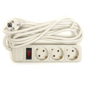 Extension cord 3m, 3 sockets, with switch | PPSA10M30S3