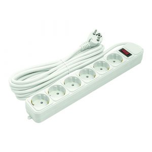 Extension cord 5m, 6 sockets, with switch | PPSA10M50S6