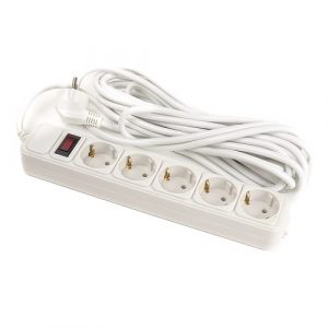 Extension cord 7m, 5 sockets, with switch | PPSA10M70S5