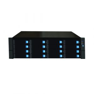Data storage server 16xHDD 3.5", 3U 19" rack G3900, 8GB ram, 128gb M2 | SR6038B-16