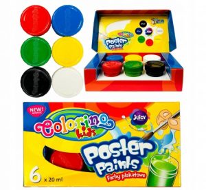 Colorino Kids Poster paints 6 colours 20 ml Colorino Kids Poster paints 6 colours 20 ml
