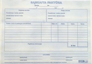 Sąskaita faktūra, A5, 2x50  0720-042