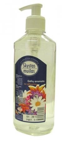 Soap, liquid, with glycerin, floral fragrance (no dyes), with dispenser, 500ml