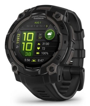 Garmin Instinct 3 Smart Watch 45 mm AMOLED Black with Black Band