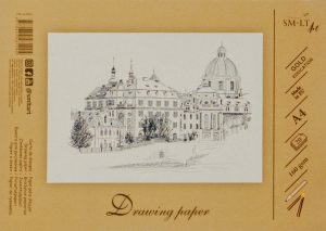 Drawing and sketching paper SMLT A4, 160 g/m2, 20 sheets, glued
