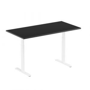 Adjustable Height Table Up Up Bjorn White, Table top L Black