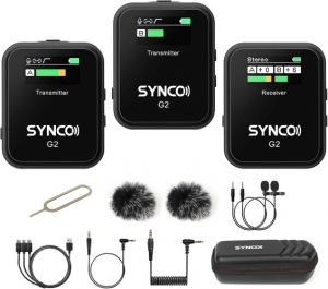 Ecost Customer Return Micro Wireless Microphone, SYNCO G2(A2) Lavalier Wireless Microphone System
