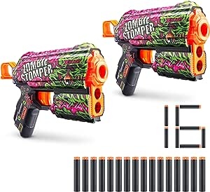 Ecost Customer Return X-Shot Skins Flux, Zombie Stomper, foam dart blaster (2-pack, 16 darts)