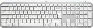Logitech MX Keys S Wireless Keyboard, RF Wireless+Bluetooth, Illuminated, US Int, Pale Grey