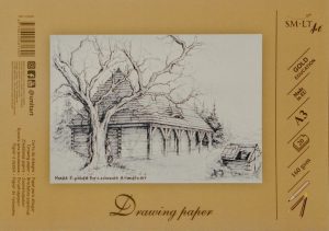 Drawing and sketching paper SMLT A3, 160 g/m2, 20 sheets, glued