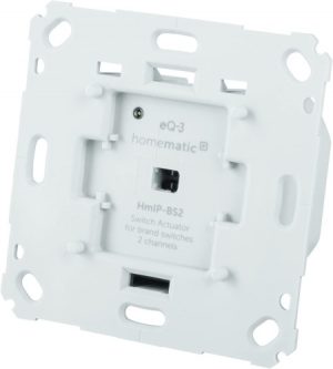 Ecost prekė po grąžinimo Homematic IP Smart Home 156757A0 Switch Actuator for Brand Switch - 2 Gang