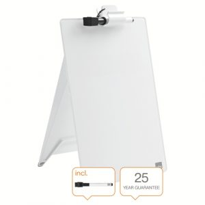 Glass Desktop Whiteboard Easel Nobo Brilliant White 22x30cm Glass Desktop Whiteboard Easel Nobo Brilliant White 22x30cm