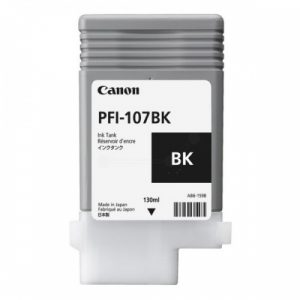 Canon PFI-107BK (6705B001) Ink Cartridge, Black