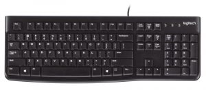 Logitech K120 Wired Keyboard USB-A US Int, Black (SPEC)