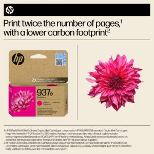HP 937e EvoMore (4S6W7NE) Ink Cartridge, Magenta HP 937e EvoMore (4S6W7NE) Ink Cartridge, Magenta