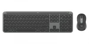Logitech Signature Slim Combo MK950 for Business Wireless Keyboard + Mouse, US Int, Graphite