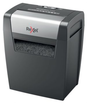Rexel Momentum X308 Paper Shredder Particle-cut shredding 5x42mm P-3 15L, Grey/Black Rexel Momentum X308 Paper Shredder Particle-cut shredding 5x42mm P-3 15L, Grey/Black