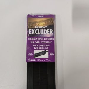 Ecost customer return Stormguard 06SR0310000BL Internal Metal Letter Box Brush Cover with Flap  Blac