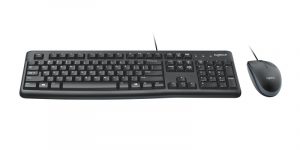 Logitech MK120 Combo Wired Keyboard + Mouse, USB, US Int, Black Logitech MK120 Combo Wired Keyboard + Mouse, USB, US Int, Black
