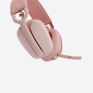 Logitech Zone Vibe 100 Wireless Headphones, Bluetooth, Rose