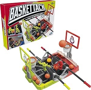 Ecost Customer Return Hasbro Baskettack Game, The Kicker and Basketball Game, Table Soccer as Basket