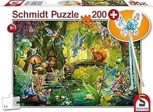 Ecost Customer Return Schmidt Spiele Puzzle 56333 "Fairies in the Forest," including fairy wand, chi