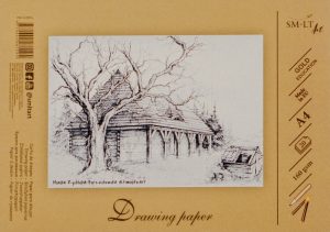 Drawing and sketching paper SMLT A4, 160 g/m2, 20 sheets, glued