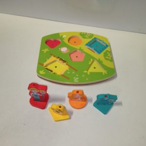 Ecost Customer Return Hape E1614 Farm Animal Sounds Puzzle, Wooden Sound Puzzle, From 18 Months