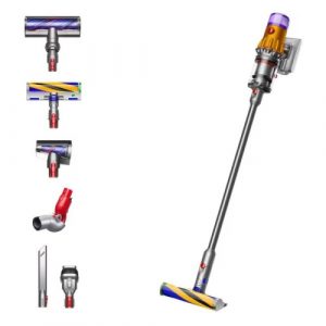 Dyson V12 Detect Slim Absolute (2023) Cordless vacuum cleaner, Nickel/Yellow