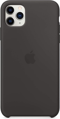 Ecost Customer Return Apple Silicone Case (for iPhone 11 Pro Max) - Black - 6.5 inches