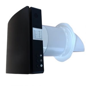 Recuperator for thin Wall, Single-Room upto 46m2, with CO2 Sensor, Wi-Fi, Tuya, black | HT260539