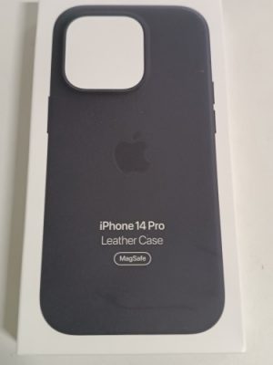 Ecost Customer Return Apple iPhone 14 Pro Leather Case with Magsafe- midnight