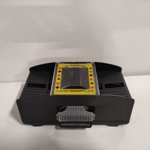 Ecost customer return Relaxdays 10020520 Black Card Shuffler, 2 Decks, 3 Years to 99 Years, Battery