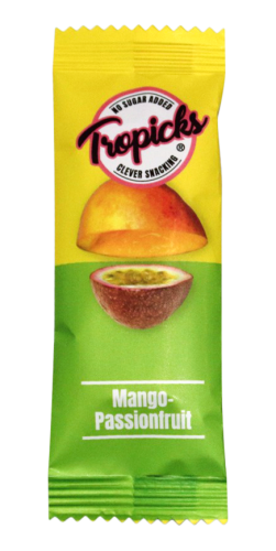 Tropicks Dried mango, passion fruit bar, 20 g Tropicks Dried mango, passion fruit bar, 20 g