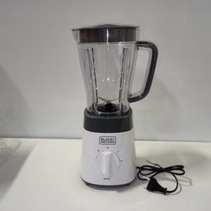 Ecost Customer Return Black + Decker BxJB500E - Blender Mixeur 500W, Plastic Bol 1.5L, 2 speeds +