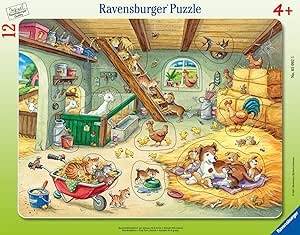Ecost Customer Return Ravensburger Children's Puzzle 05092 - Farm Residents - frame puzzle for child