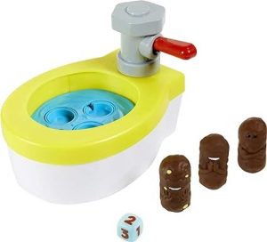 Ecost Customer Return Mattel Games - Turbo Poop Catcher, Toy for Kids with Toilet Toy