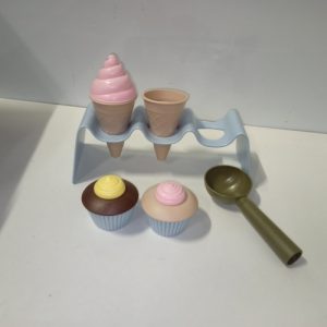 Ecost Customer Return Dantoy - BIO ice cream set: 15-piece kitchen set for role play, suitable for o