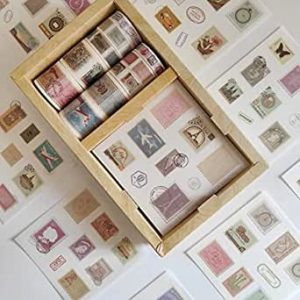 Ecost Customer Return 10 rolls of Washi Strips decorative stamp stickers for scrapbooking, magazine