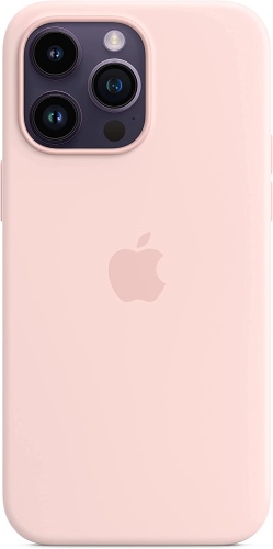 Ecost Customer Return Apple Silicone Magsafe Case for iPhone 14 Pro Max- Rosa Crete