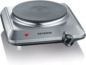 Ecost Customer Return Severin hotplate, mass hob (1x Ø 18 cm), stepless temperature setting, DK 1